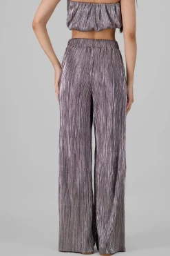 Shasa Shiny Textured Pants