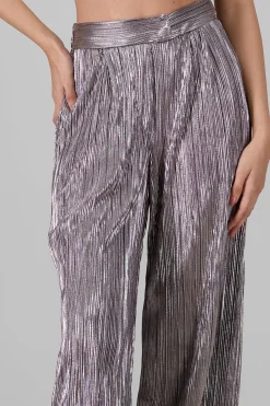 Shasa Shiny Textured Pants