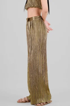 Shasa Shiny Textured Pants