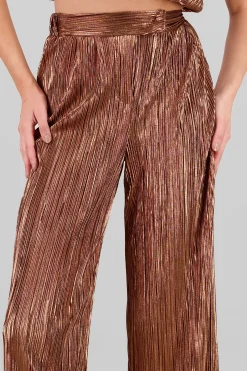Shasa Shiny Textured Pants