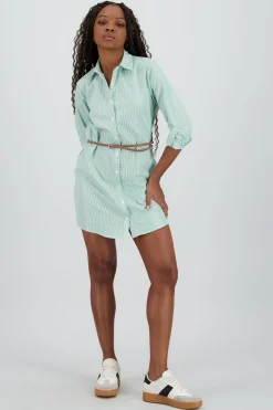 Shasa Shirt Dress with Belt Detail