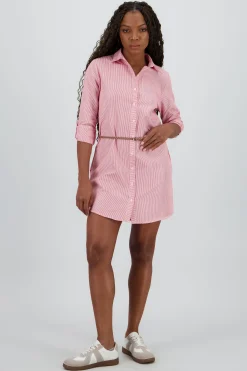 Shasa Shirt Dress with Belt Detail