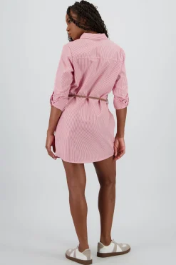 Shasa Shirt Dress with Belt Detail