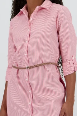 Shasa Shirt Dress with Belt Detail