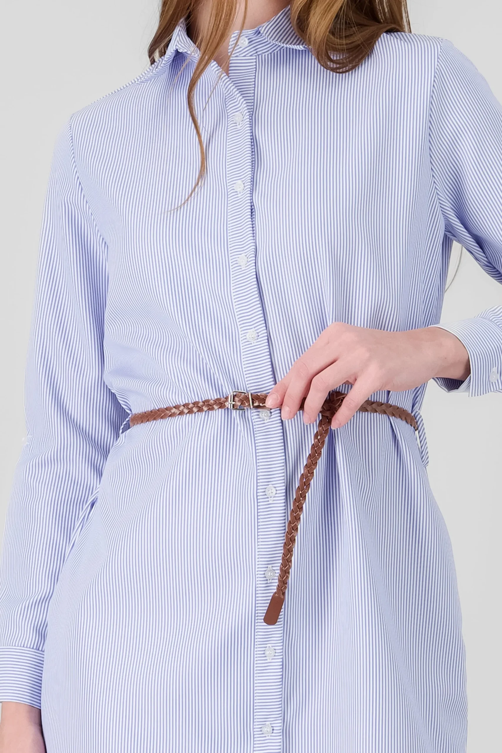 Shasa Shirt Dress with Belt Detail