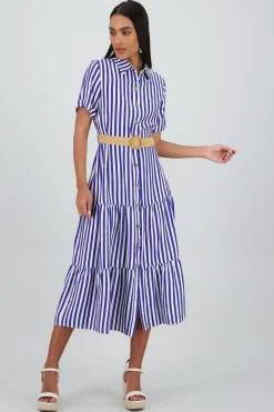 Shasa Shirt Dress with Belt Detail