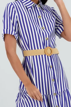 Shasa Shirt Dress with Belt Detail