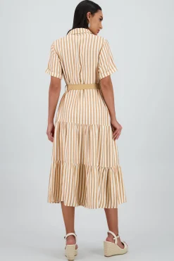 Shasa Shirt Dress with Belt Detail