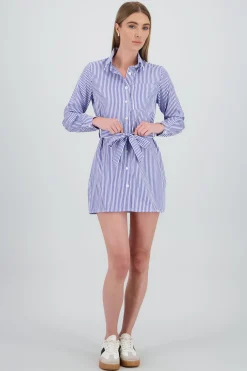 Shasa Shirt Dress with Ribbon