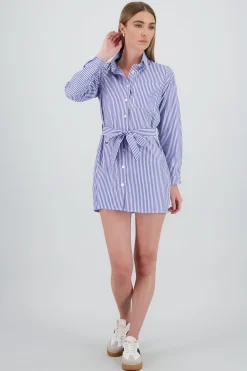 Shasa Shirt Dress with Ribbon