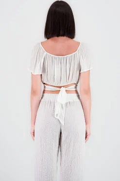 Shasa Short Flowy Sleeve Blouse