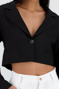 Shasa Short Long Sleeve Shirt with Button Detail