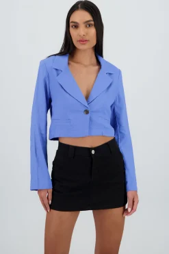 Shasa Short Long Sleeve Shirt with Button Detail
