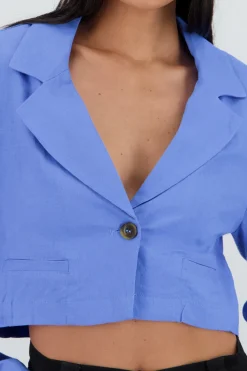 Shasa Short Long Sleeve Shirt with Button Detail