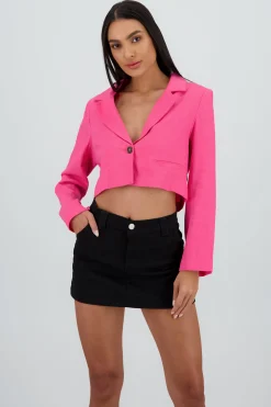 Shasa Short Long Sleeve Shirt with Button Detail