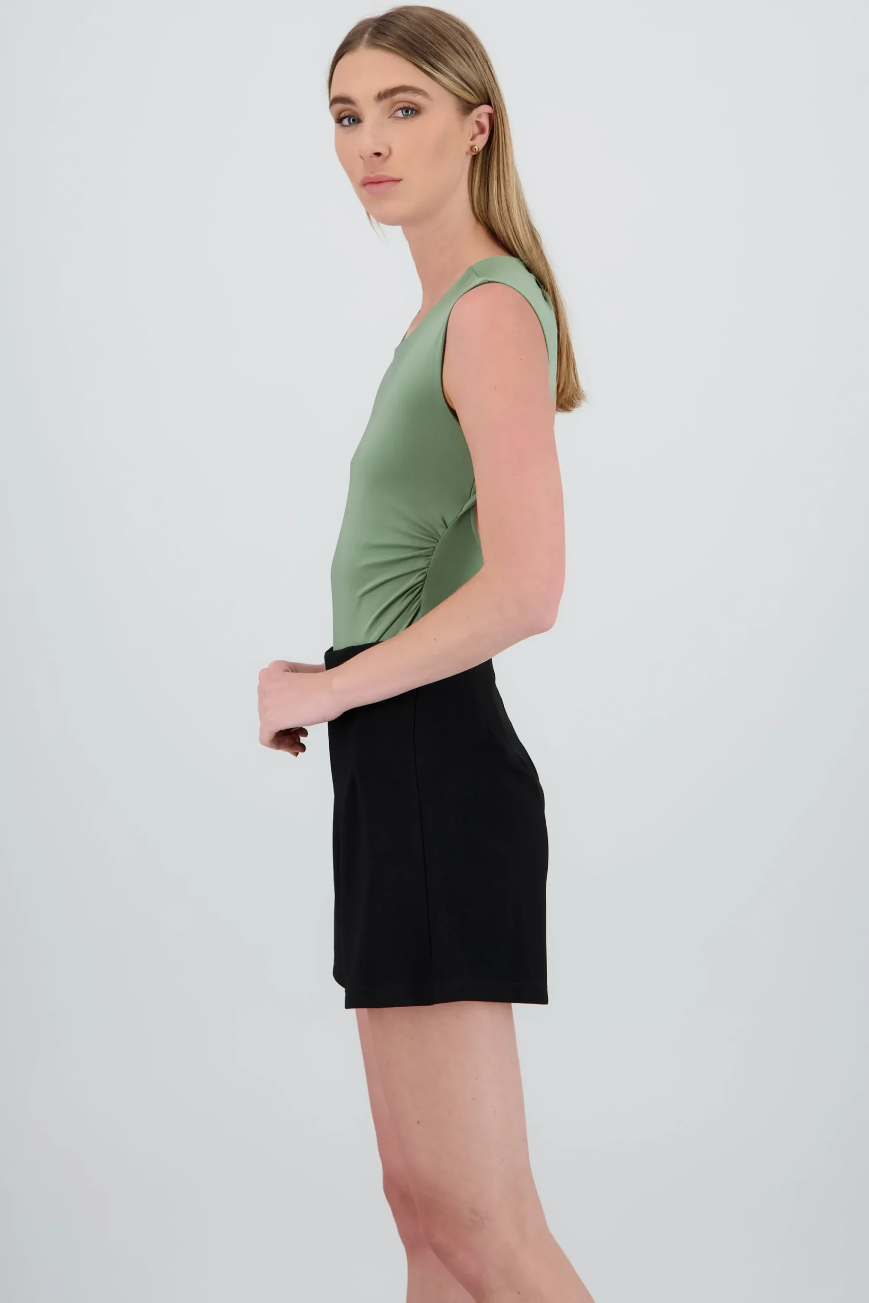 Shasa Short Sleeve Backless Bodysuit