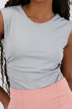 Shasa Short Sleeve Backless Bodysuit