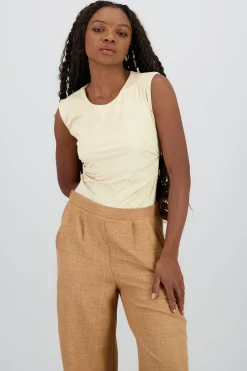 Shasa Short Sleeve Backless Bodysuit