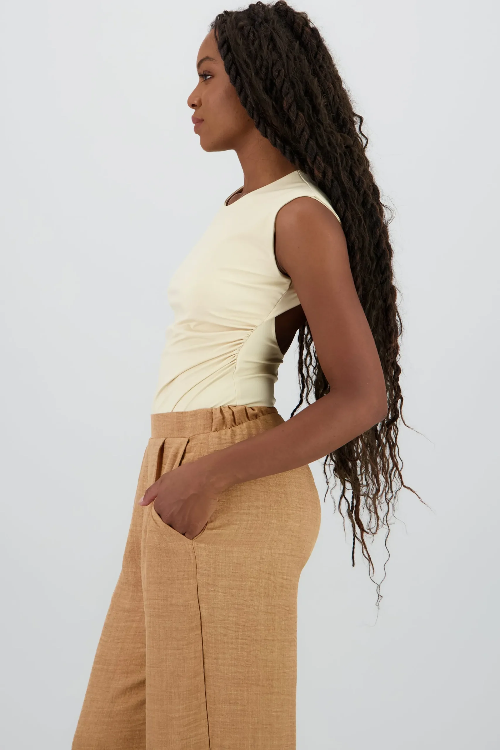 Shasa Short Sleeve Backless Bodysuit