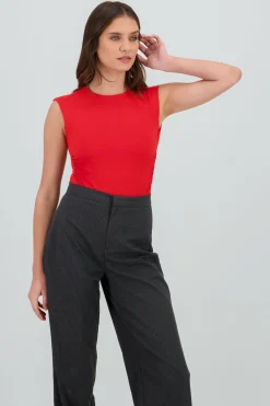 Shasa Short Sleeve Backless Bodysuit