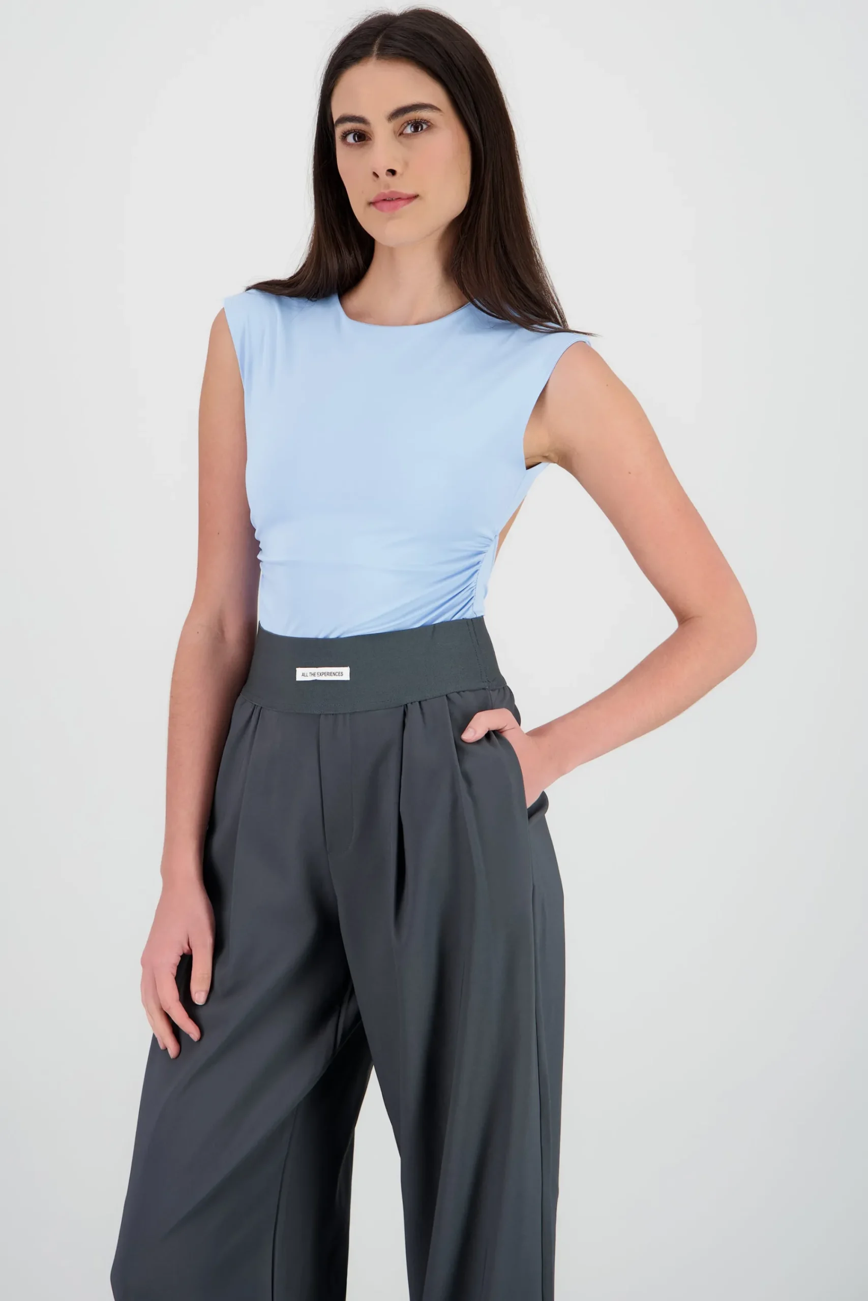 Shasa Short Sleeve Backless Bodysuit