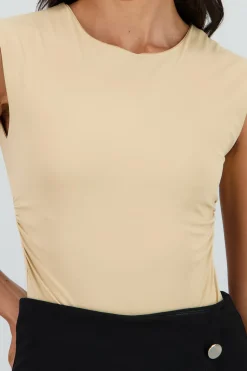 Shasa Short Sleeve Backless Bodysuit
