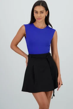 Shasa Short Sleeve Backless Bodysuit