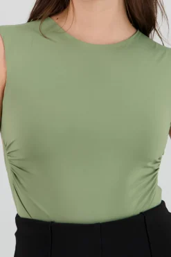 Shasa Short Sleeve Backless Bodysuit