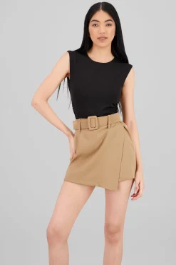 Shasa Short Sleeve Backless Bodysuit