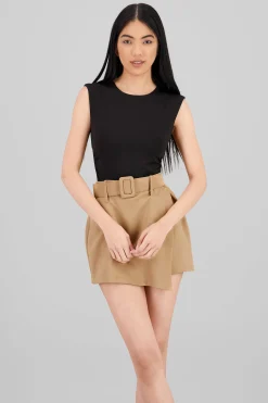 Shasa Short Sleeve Backless Bodysuit