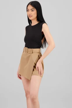 Shasa Short Sleeve Backless Bodysuit