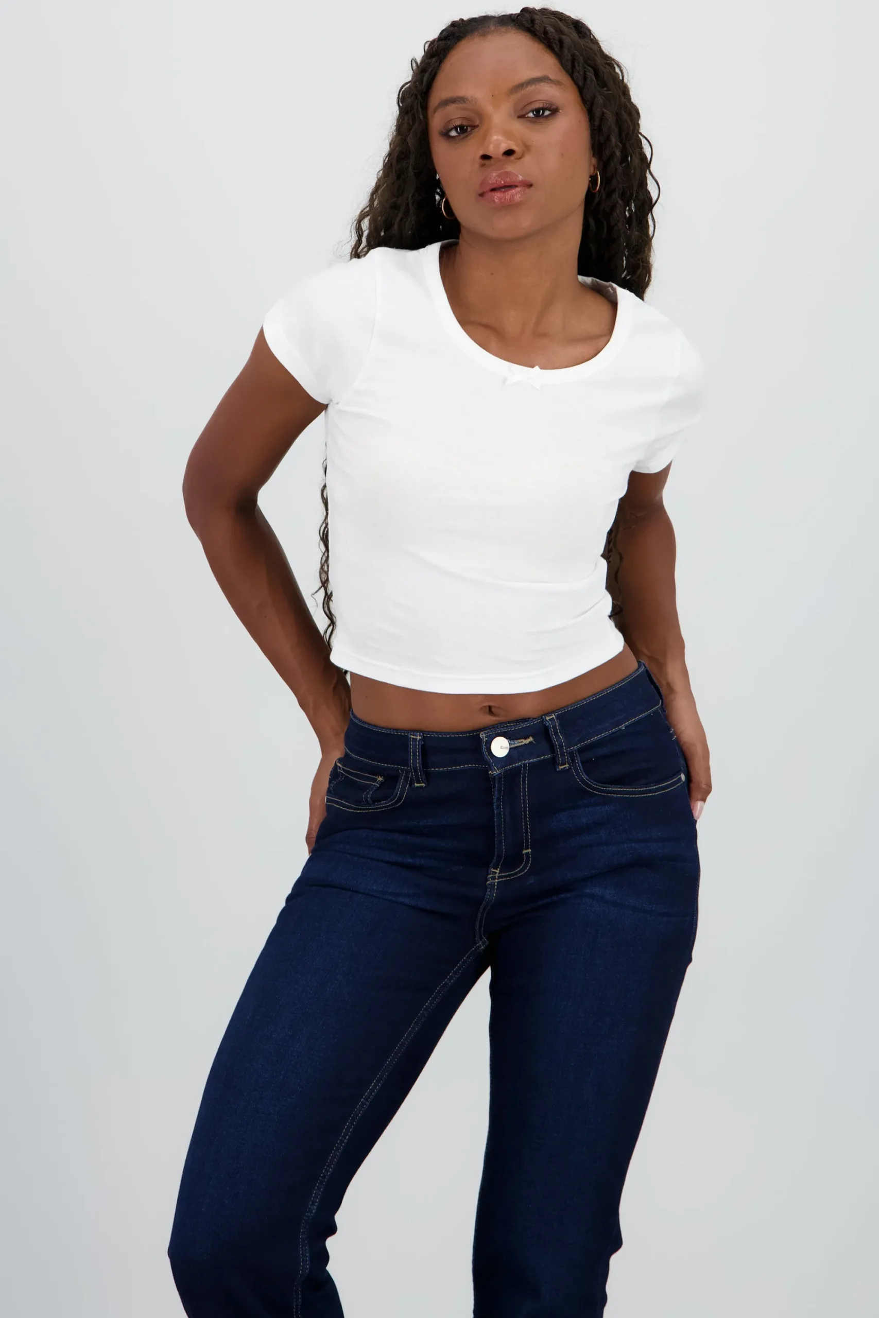 Shasa Short Sleeve Bow Top