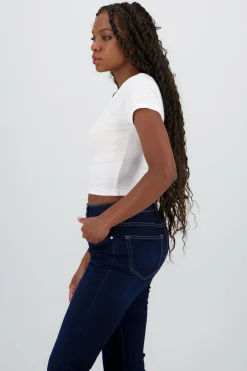 Shasa Short Sleeve Bow Top