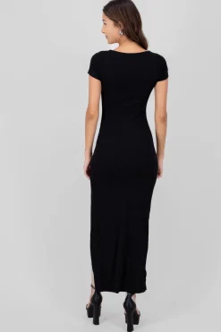 Shasa Short Sleeve Bustier Maxi Dress