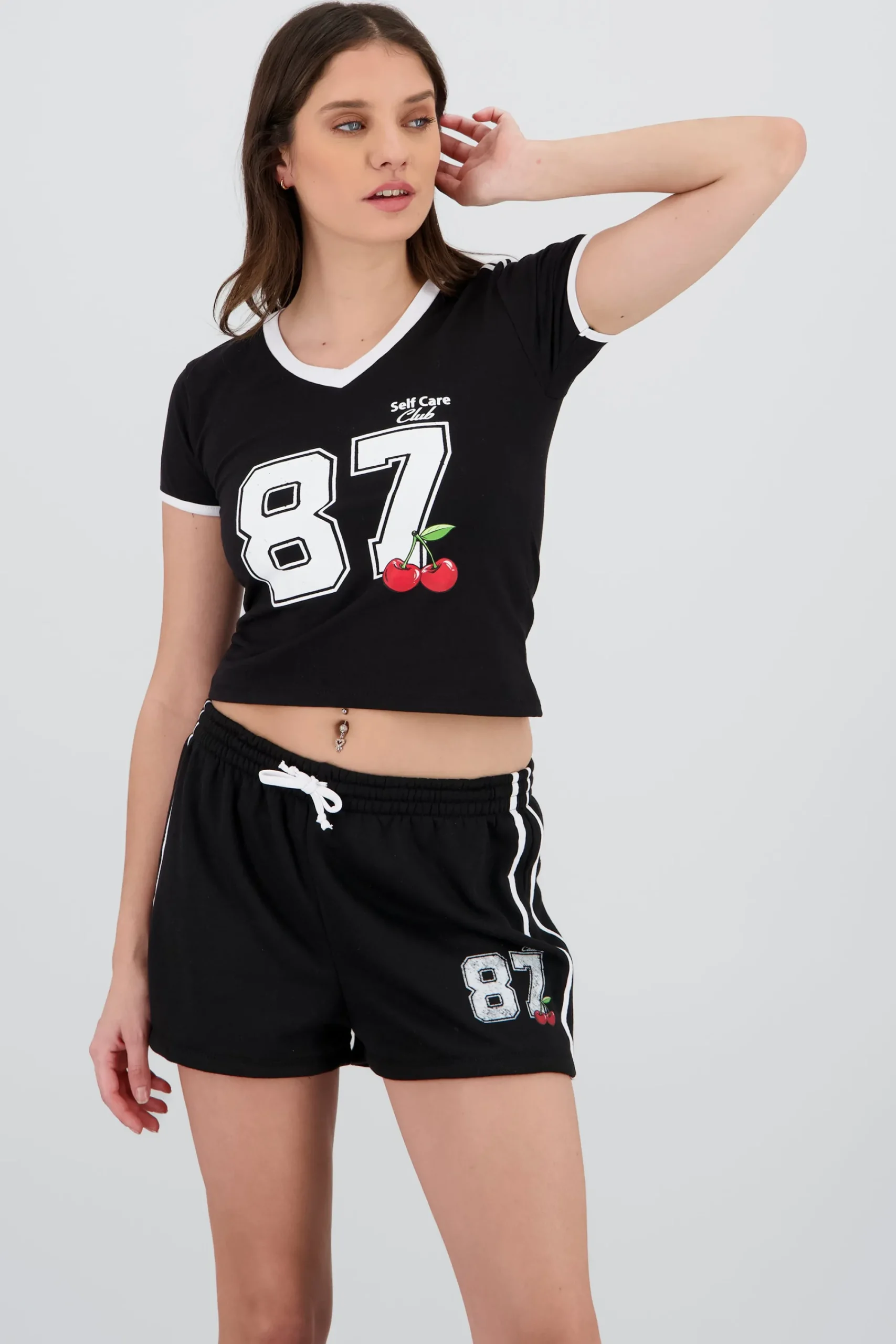 Shasa Short Sleeve Contrast Top