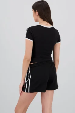 Shasa Short Sleeve Contrast Top