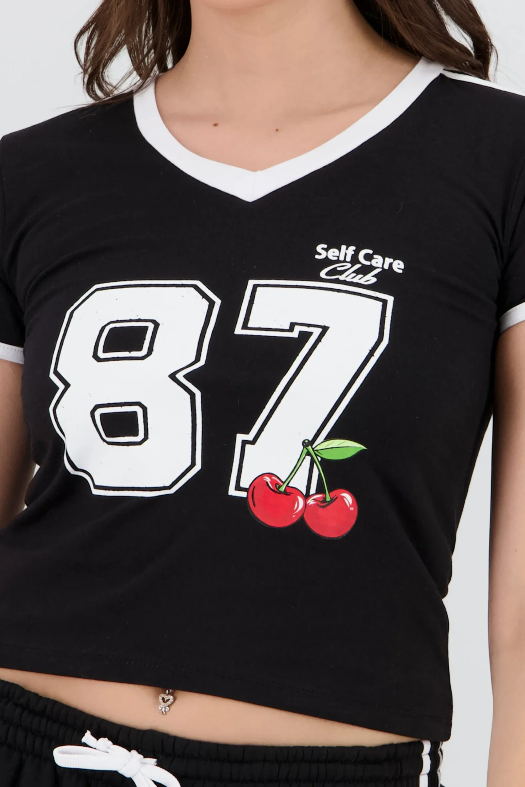 Shasa Short Sleeve Contrast Top