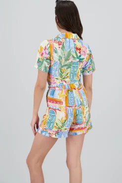Shasa Short Sleeve Crop Shirt