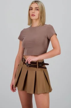 Shasa Short Sleeve Crop Top
