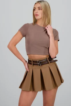 Shasa Short Sleeve Crop Top