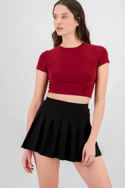 Shasa Short Sleeve Crop Top