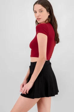Shasa Short Sleeve Crop Top