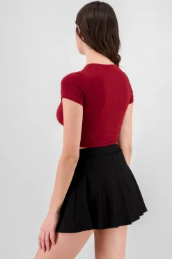 Shasa Short Sleeve Crop Top