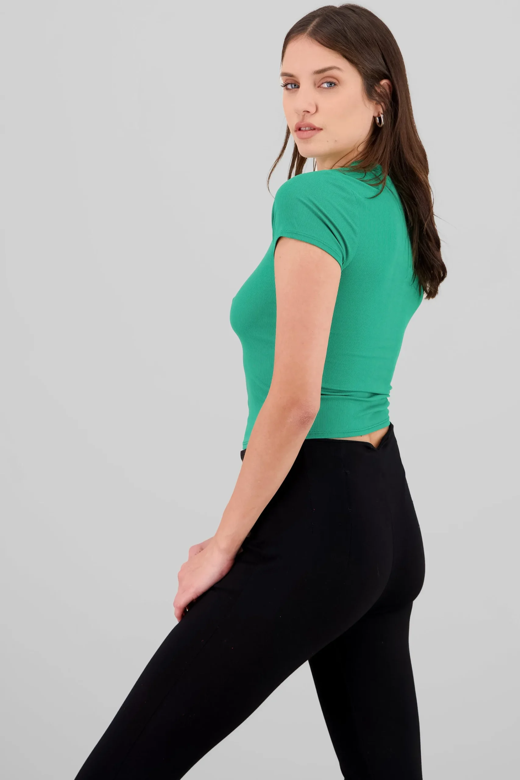 Shasa Short Sleeve Crop Top
