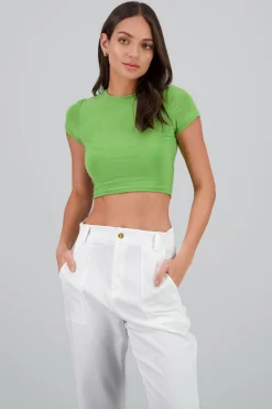Shasa Short Sleeve Crop Top