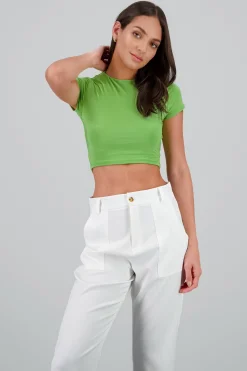 Shasa Short Sleeve Crop Top