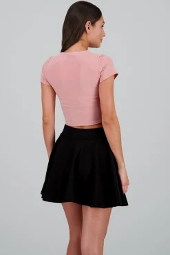 Shasa Short Sleeve Crop Top