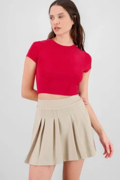 Shasa Short Sleeve Crop Top