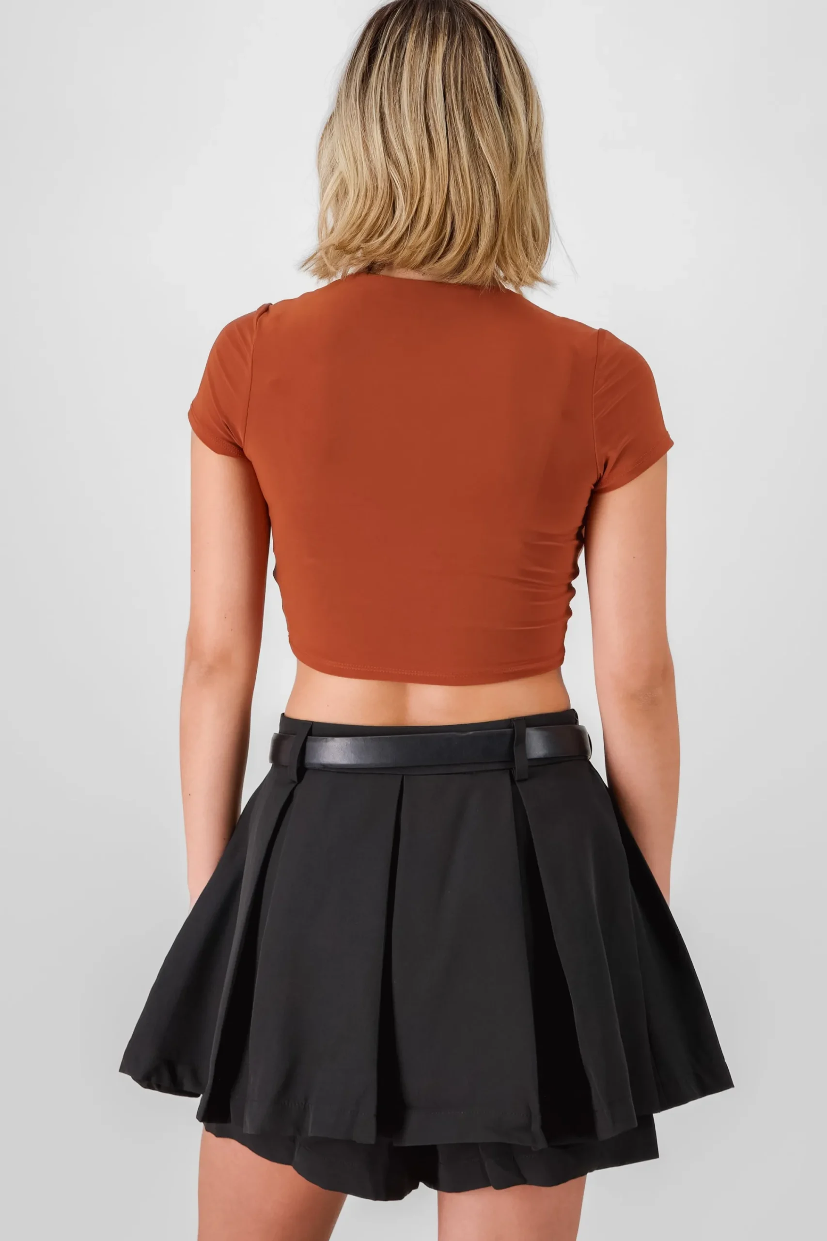 Shasa Short Sleeve Crop Top