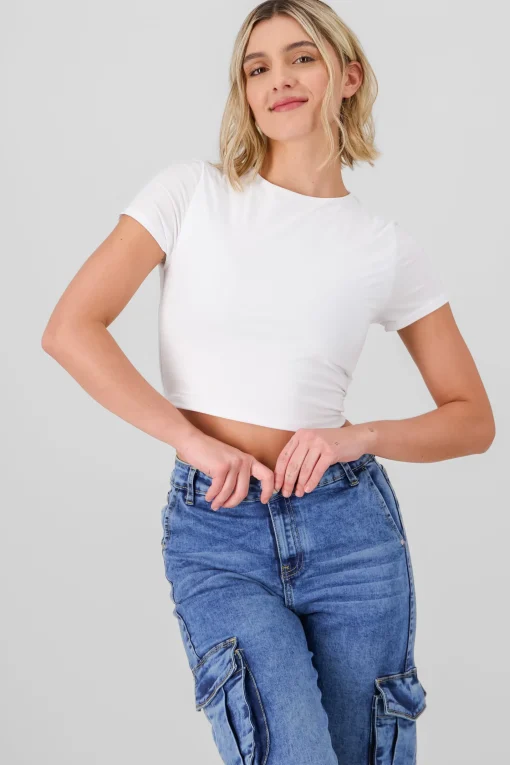 Shasa Short Sleeve Crop Top
